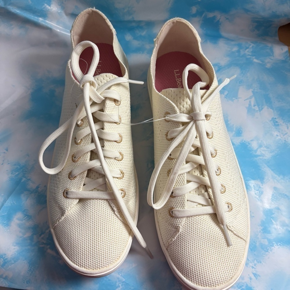 L.L bean Womens Eco Bay Knit Lace up Sneakers size 9 Medium - Picture 8 of 13